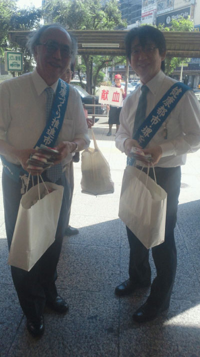 堺市医師会の樋上先生と薬剤師会会長の吉村先生