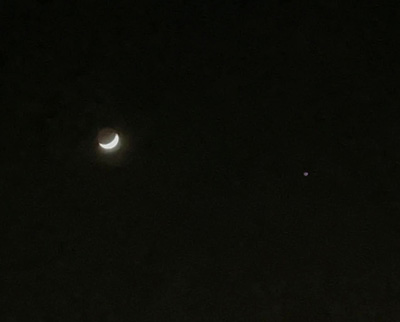 お月様と木星！　１月６日