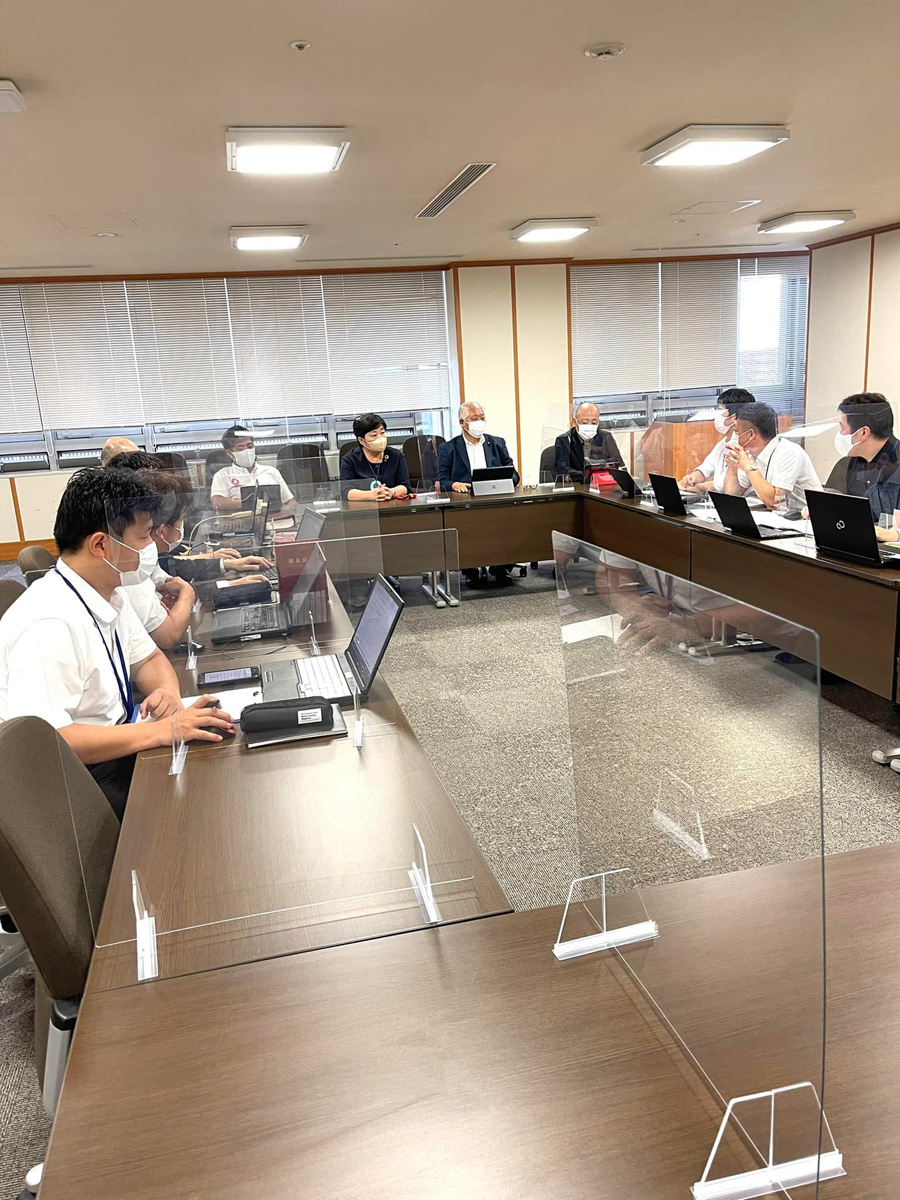 4役説明＆松川るい議員が堺市までご挨拶に！　７月２５日