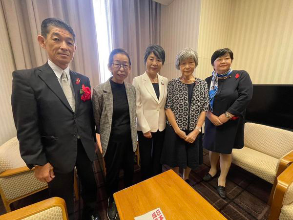 SACHICO性暴力救援センター大阪、上川陽子先生に面談！左藤章先生と！　１０月１６日