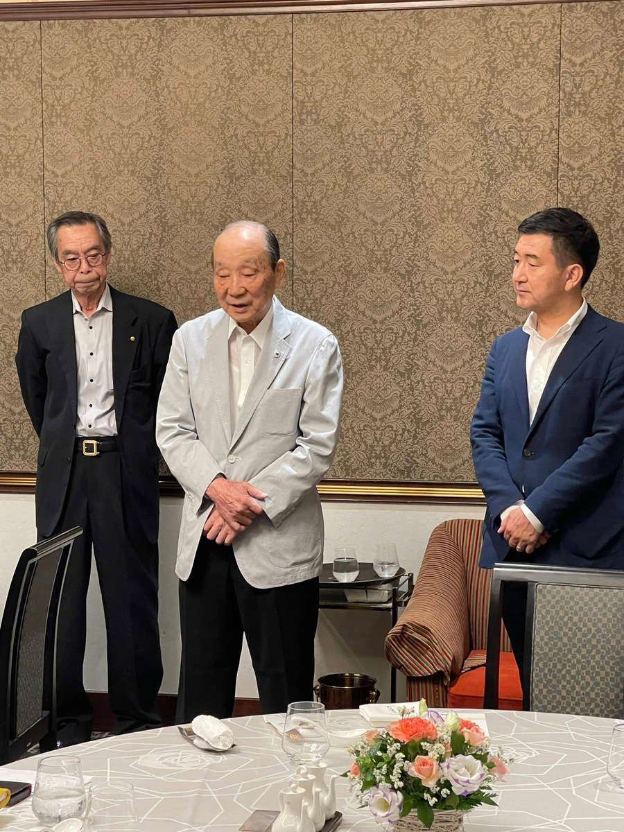 堺市商店連合会役員会にて日本商連最高顧問から激励! 7月2日