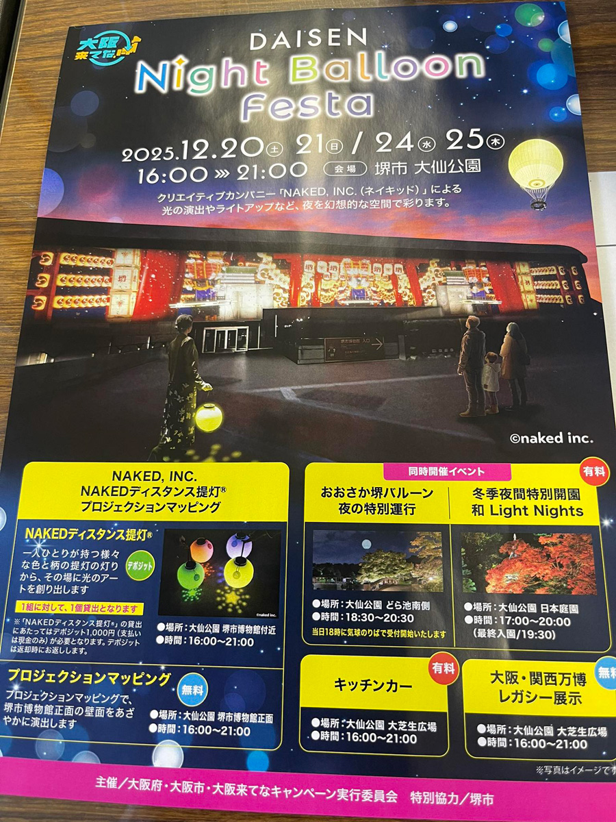 堺のあの気球と博物館に あれが！　１２月２０日